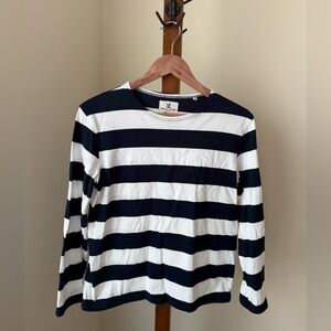 Striped Long Sleeve Tee - Black and White